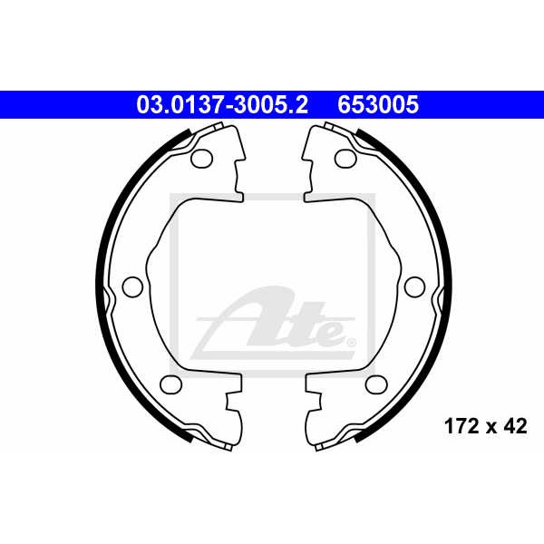 Слика на Гуртни за рачна кочница ATE 03.0137-3005.2 за камион Iveco Daily 1 Box 35-10 (15034111, 15034204, 15034211, 15034215, 15034217, 150 - 103 коњи дизел