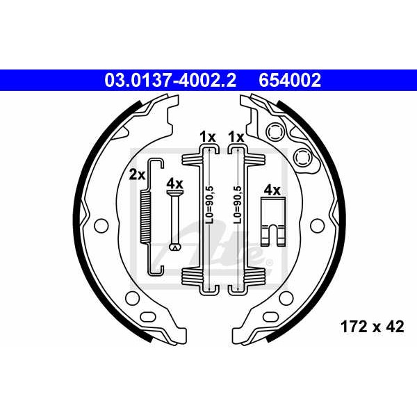 Слика на Гуртни за рачна кочница ATE 03.0137-4002.2 за Fiat Ducato Platform 230 2.0 JTD - 84 коњи дизел