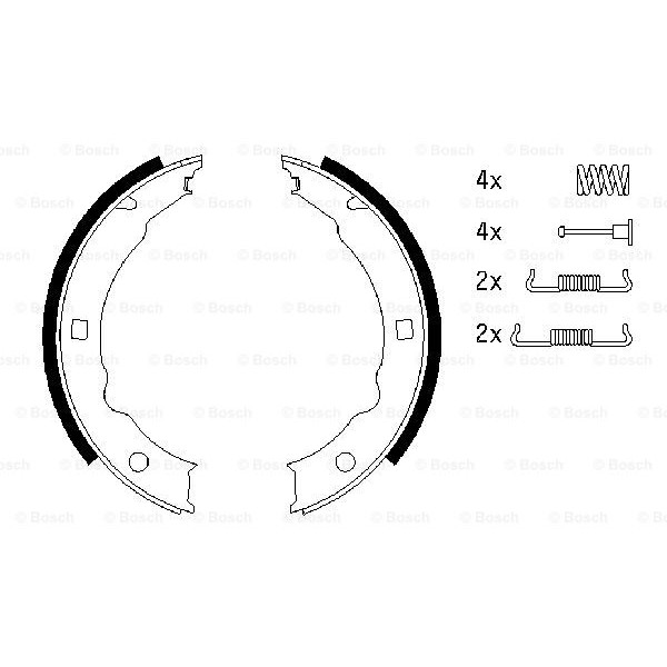 Слика на Гуртни за рачна кочница BOSCH 0 986 487 579