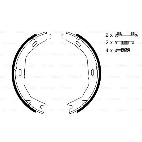 Слика на Гуртни за рачна кочница BOSCH 0 986 487 723 за Mercedes C-class Estate (s204) C 350 CDI 4-matic (204.292) - 231 коњи дизел