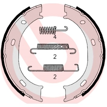 Слика на Гуртни за рачна кочница BREMBO S 50 510 за Mercedes G-class Cabrio (w463) 230 GE (463.204) - 126 коњи бензин