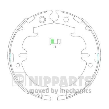 Слика на Гуртни за рачна кочница NIPPARTS N3502083 за Toyota RAV4 (XA2) 2.0 D-4D 4WD - 116 коњи дизел