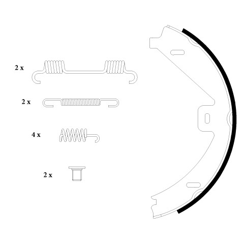 Слика на Гуртни за рачна кочница TEXTAR 91069100 за VW UP 1.0 EcoFuel - 68 коњи Бензин/Метан (CNG)