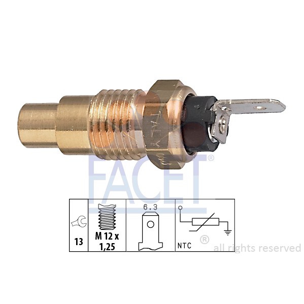 Слика на Датчик температура на охладителната течност FACET Made in Italy - OE Equivalent 7.3223 за Nissan Sentra (N14) 2.0 D - 75 коњи дизел