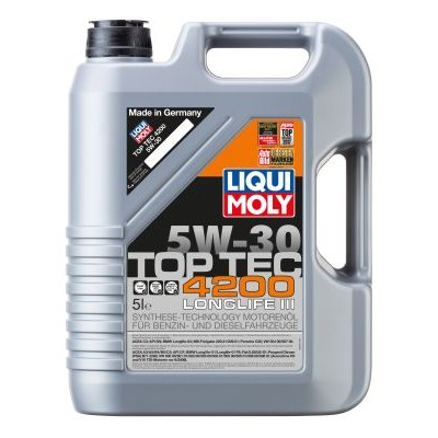 Слика на Двигателно масло; двигателно масло LIQUI MOLY Top Tec 4200 5W-30 8973 за мотор Aprilia RS4 RS4 50 - 3 коњи горична смес