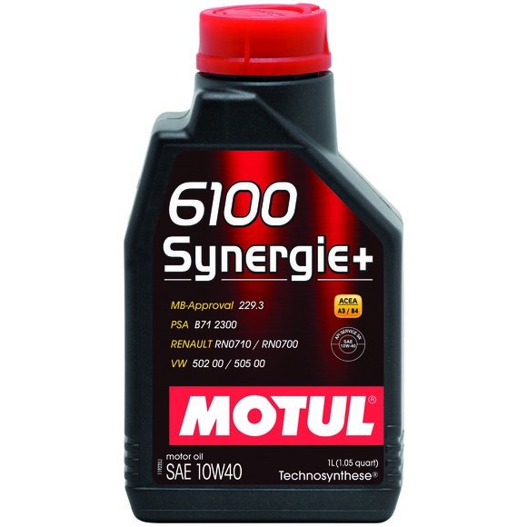 Слика на Двигателно масло MOTUL 6100 SYNERGIE+ 10W40 10W40 102781 за мотор Kawasaki KLR 250 (KL250D) - 27 коњи бензин