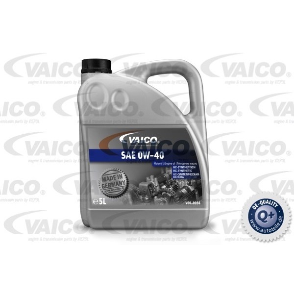 Слика на двигателно масло VAICO Q+ MADE IN GERMANY 0W40 V60-0056 за Alfa Romeo MITO (955) 1.4 - 78 коњи бензин