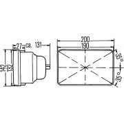 Слика 2 на делови за замена, главен фар HELLA 1AE 003 427-011