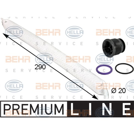 Слика на дехидратор, клима уред HELLA BEHR  SERVICE  PREMIUM LINE 8FT 351 193-281 за Skoda Superb Estate (3V5) 1.8 TSI - 180 коњи бензин