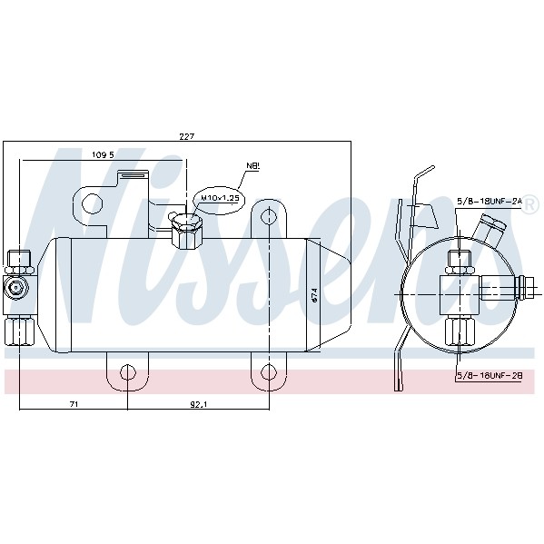 Слика на дехидратор, клима уред NISSENS 95459 за камион Renault Premium 2 Distribution 380.26 - 381 коњи дизел