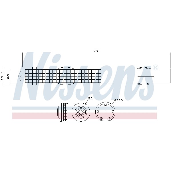 Слика на дехидратор, клима уред NISSENS 95467 за BMW X5 F15 xDrive 35 i - 326 коњи бензин