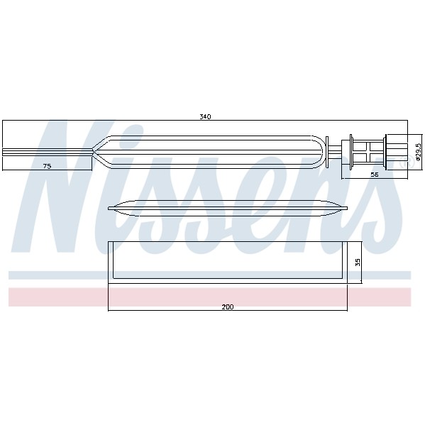 Слика на дехидратор, клима уред NISSENS 95469 за Opel Astra H GTC 1.9 CDTi 16V - 120 коњи дизел