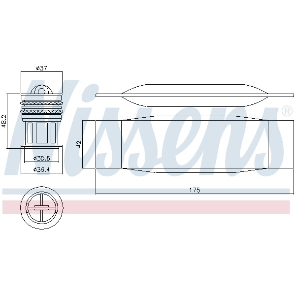Слика на дехидратор, клима уред NISSENS 95490 за VW Scirocco (137) 2.0 R - 265 коњи бензин