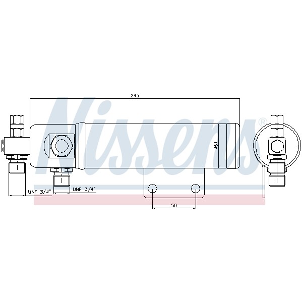 Слика на дехидратор, клима уред NISSENS 95493 за камион Mercedes Actros MP2, MP3 1832 AK - 320 коњи дизел