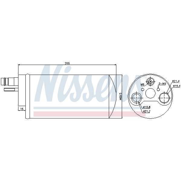 Слика на дехидратор, клима уред NISSENS 95494 за Renault Espace 4 (JK0) 1.9 dCi (JK0U) - 116 коњи дизел