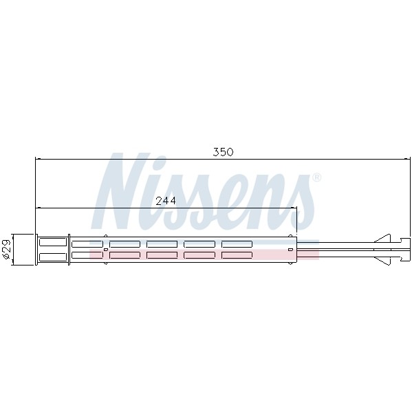 Слика на дехидратор, клима уред NISSENS 95502 за Fiat Ducato BOX 250 140 Natural Power - 136 коњи компресиран природен газ (метан)