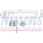 Слика 1 на дехидратор, клима уред NISSENS 95554