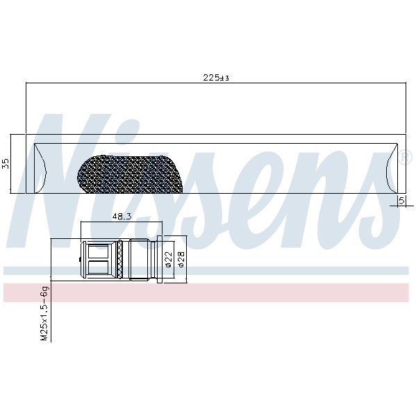 Слика на дехидратор, клима уред NISSENS 95576 за Smart Forfour (454) 1.5 (454.032) - 122 коњи бензин