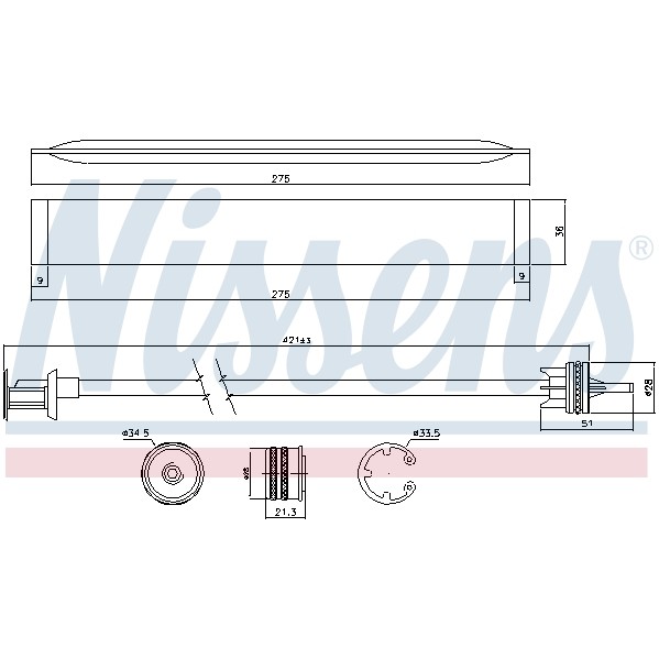 Слика на дехидратор, клима уред NISSENS 95577 за Mercedes A-Class (W177) A 180 d (177.003) - 116 коњи дизел