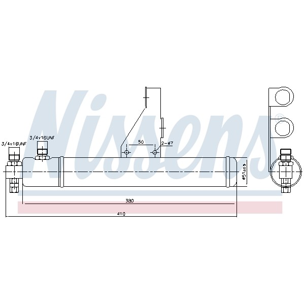 Слика на дехидратор, клима уред NISSENS 95606 за камион Mercedes Actros MP2, MP3 1832 AK - 320 коњи дизел