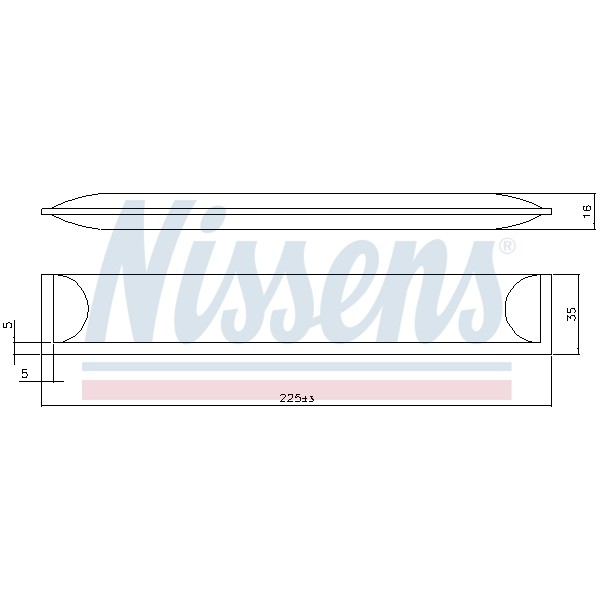 Слика на дехидратор, клима уред NISSENS 95608 за Opel Movano B Box 2.3 CDTI [RWD] - 146 коњи дизел