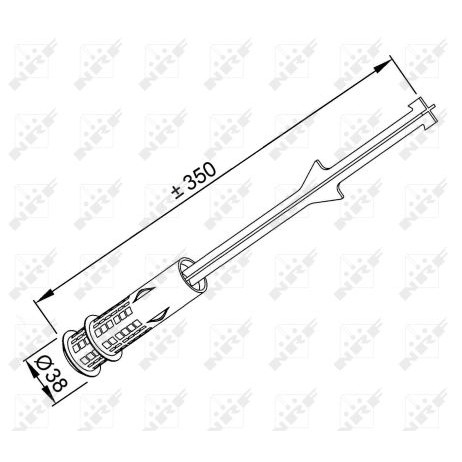 Слика на дехидратор, клима уред NRF 33338 за Citroen C4 Picasso UD 2.0 HDi 138 - 136 коњи дизел