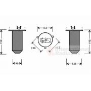 Слика 1 на дехидратор, клима уред VAN WEZEL 0600D221