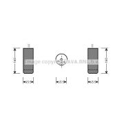 Слика 1 на Дехидратор за клима уред AVA QUALITY COOLING BWD063