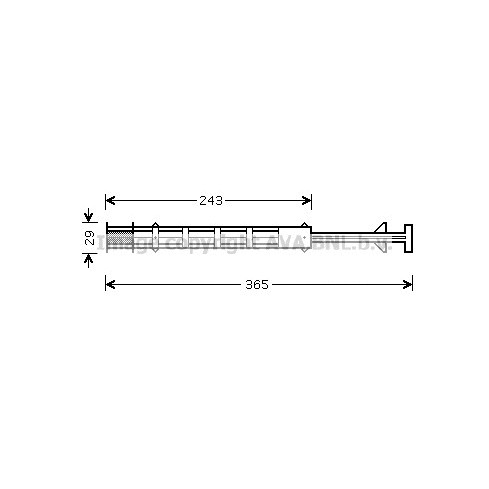 Слика на Дехидратор за клима уред AVA QUALITY COOLING CND247 за Citroen Relay VAN 3.0 HDi 180 - 177 коњи дизел