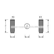 Слика 1 $на Дехидратор за клима уред AVA QUALITY COOLING CRD073