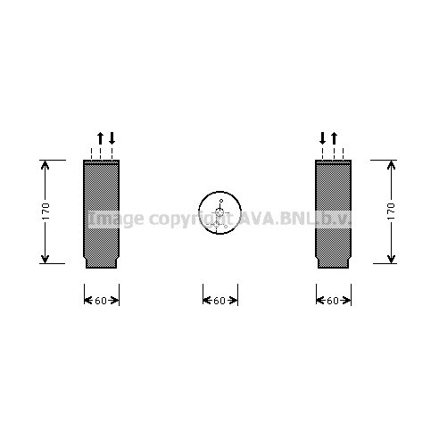 Слика на Дехидратор за клима уред AVA QUALITY COOLING CRD073 за CHRYSLER VOYAGER 4 RG 2.4 - 147 коњи бензин