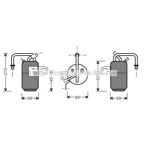 Слика на Дехидратор за клима уред AVA QUALITY COOLING FDD331 за Ford Fiesta 5 (jh,jd) ST150 - 150 коњи бензин