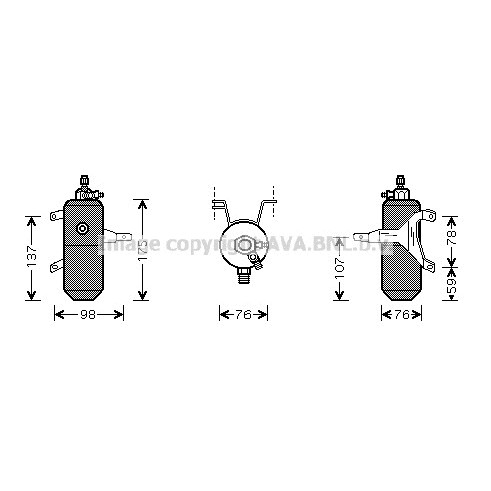 Слика на Дехидратор за клима уред AVA QUALITY COOLING FDD332 за Ford Fiesta 3 (gfj) 1.8 16V - 105 коњи бензин