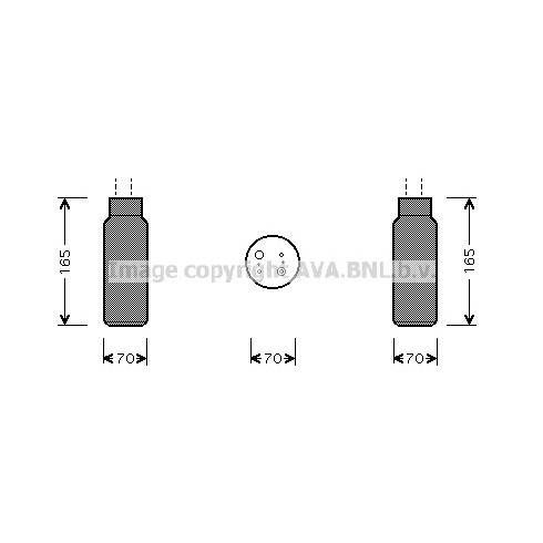 Слика на Дехидратор за клима уред AVA QUALITY COOLING HDD115 за Honda Civic 2 Shuttle (EE) 1.6 4x4 - 116 коњи бензин