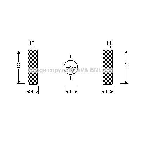 Слика на Дехидратор за клима уред AVA QUALITY COOLING MSD053 за камион Mercedes Atego 2 1322 AF - 218 коњи дизел