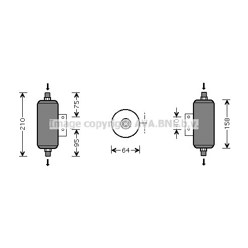 Слика на Дехидратор за клима уред AVA QUALITY COOLING MZD149 за Mazda MX-5 (NB) 1.8 - 140 коњи бензин