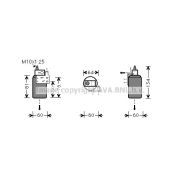 Слика 1 на Дехидратор за клима уред AVA QUALITY COOLING OLD143