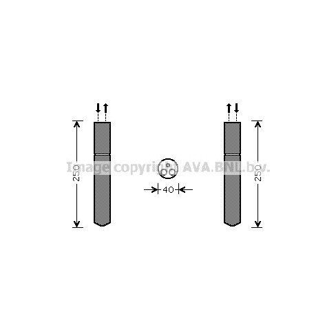 Слика на Дехидратор за клима уред AVA QUALITY COOLING PED302 за Peugeot 607 Saloon 2.7 HDi 24V - 204 коњи дизел