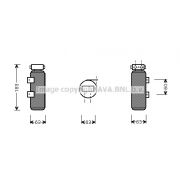 Слика 1 $на Дехидратор за клима уред AVA QUALITY COOLING RTD287