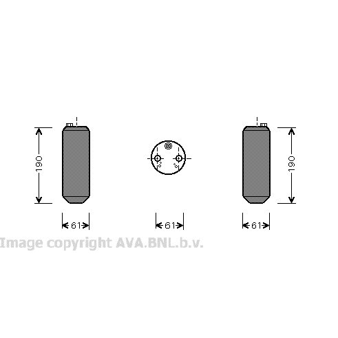 Слика на Дехидратор за клима уред AVA QUALITY COOLING VOD108 за Volvo V70 Estate 2 (P80) 2.4 Bifuel (CNG) - 140 коњи Бензин/Метан (CNG)