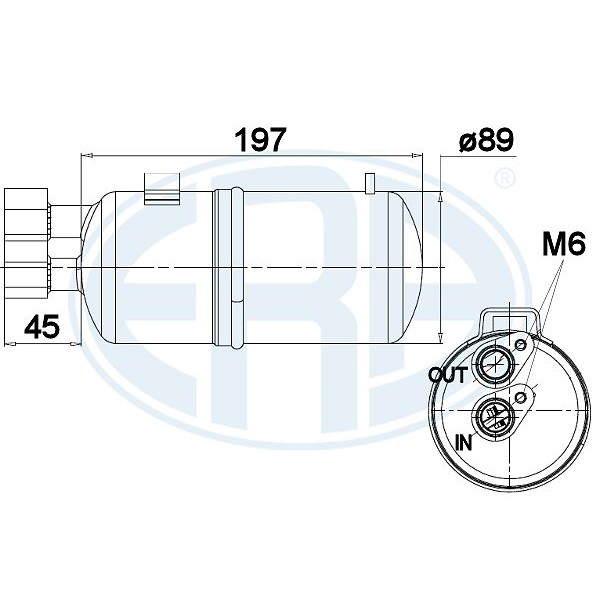 Слика на Дехидратор за клима уред ERA 668006 за Renault Scenic 2 (JM0-1) 2.0 - 138 коњи бензин