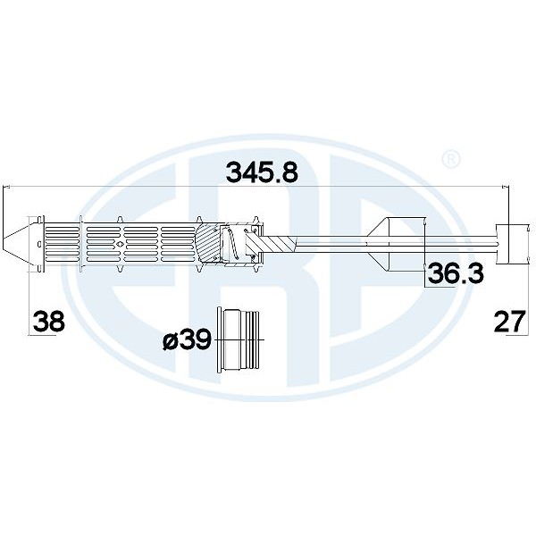 Слика на Дехидратор за клима уред ERA 668014 за Skoda Felicia Pickup (797) 1.6 - 75 коњи бензин