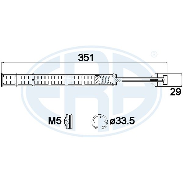 Слика на Дехидратор за клима уред ERA 668020 за VW Passat 6 Sedan (B6,3c2) 3.6 FSI 4motion - 280 коњи бензин