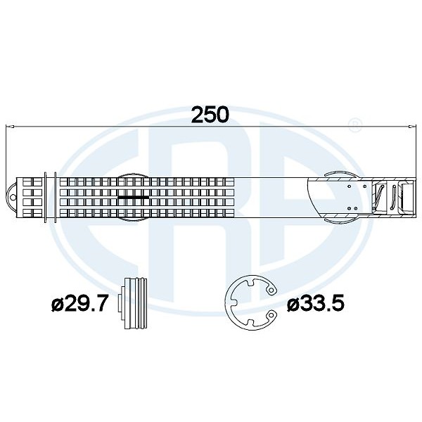 Слика на Дехидратор за клима уред ERA 668031 за камион MAN TGL 7.220 FC, FLC, FRC, FLRC - 220 коњи дизел