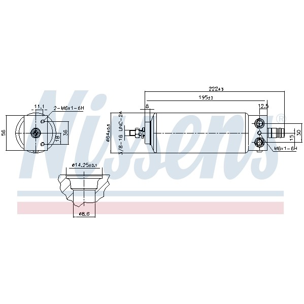 Слика на Дехидратор за клима уред NISSENS 95039 за Renault Megane 1 (BA0-1) 1.9 DTi - 82 коњи дизел