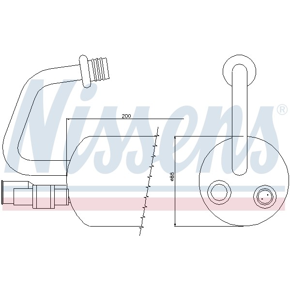 Слика на Дехидратор за клима уред NISSENS 95211 за Ford Mondeo 1 Saloon (GBP) 1.8 TD - 88 коњи дизел