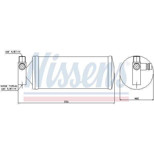 Слика на Дехидратор за клима уред NISSENS 95257 за камион Volvo NH 12/380 - 379 коњи дизел