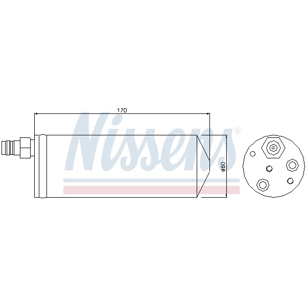 Слика на Дехидратор за клима уред NISSENS 95363 за Dacia Logan MCV KS 1.6 16V Hi-Flex - 105 коњи Бензин/Етанол