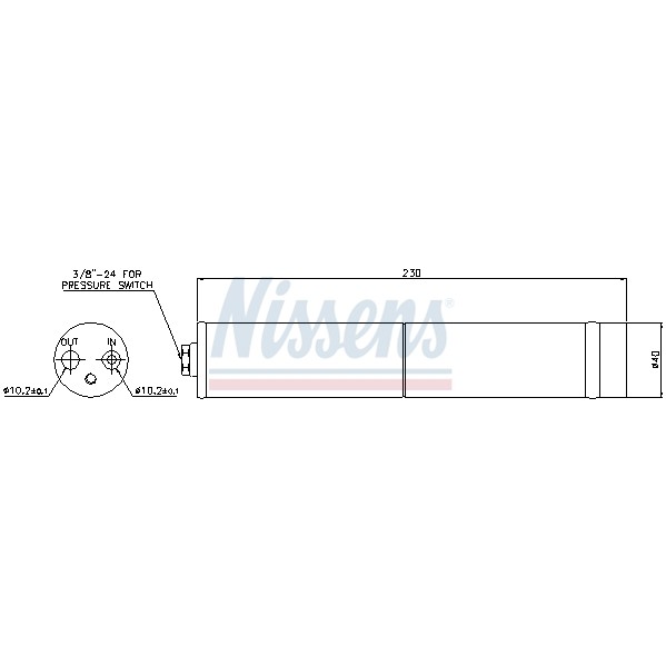 Слика на Дехидратор за клима уред NISSENS 95383 за Nissan Almera (N16) 2.2 dCi - 112 коњи дизел