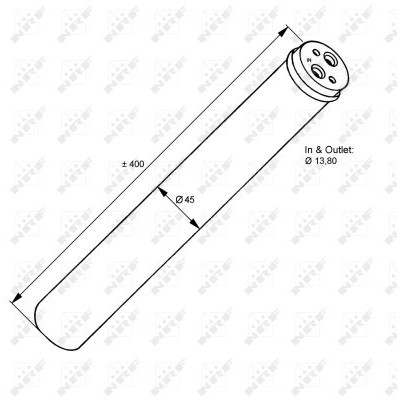 Слика на Дехидратор за клима уред NRF 33118 за камион MAN TGA 24.480 FNLLC, FNLLRC, FNLLRW, FNLLW - 480 коњи дизел